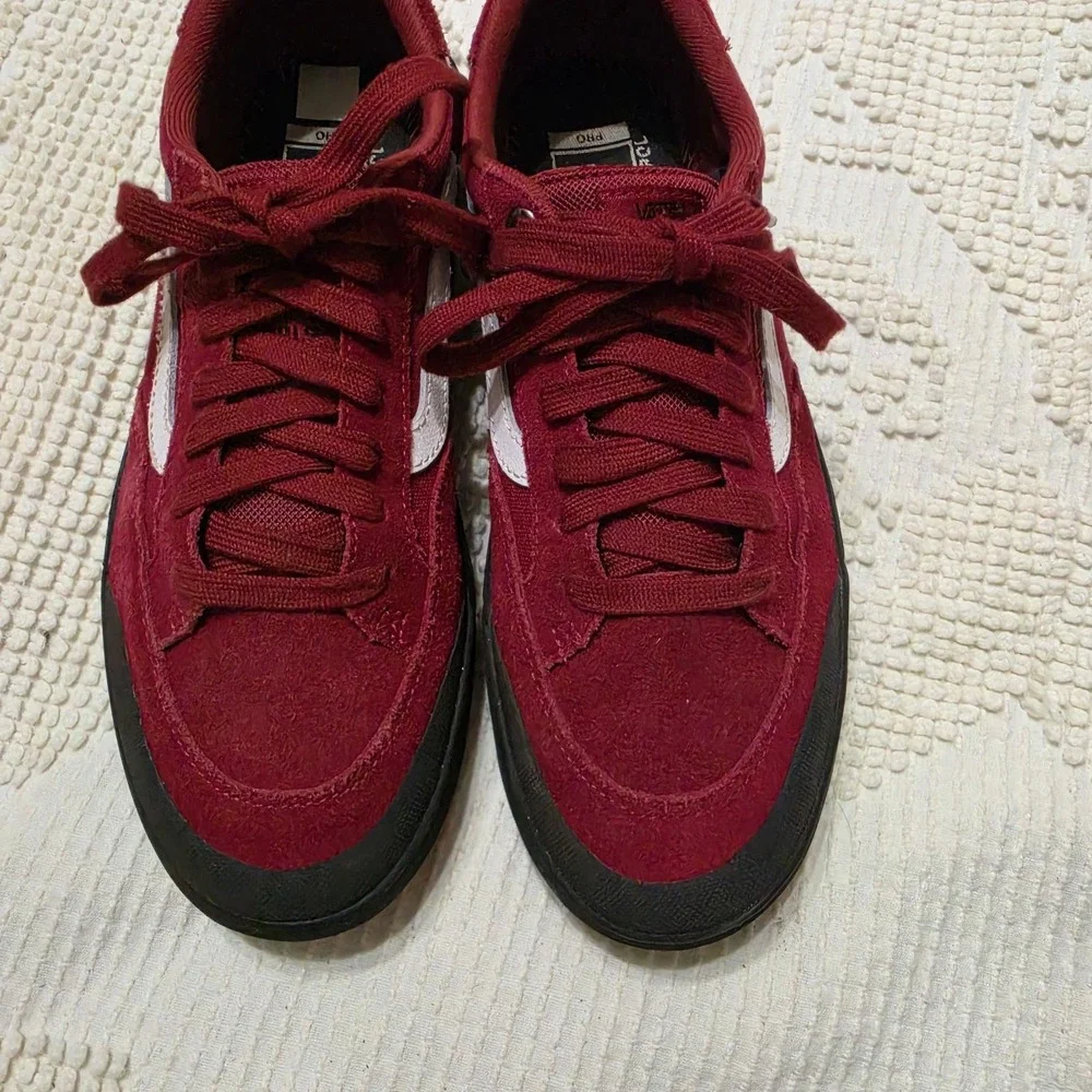 Vans‎ Berle Pro Skate Shoes Red And Black Mens 7